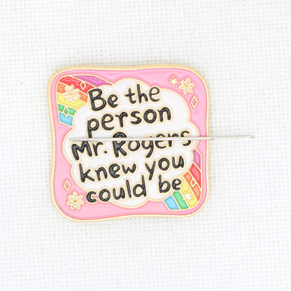 Be The Person Enamel Magnetic Needle Minder For Cross Stitch