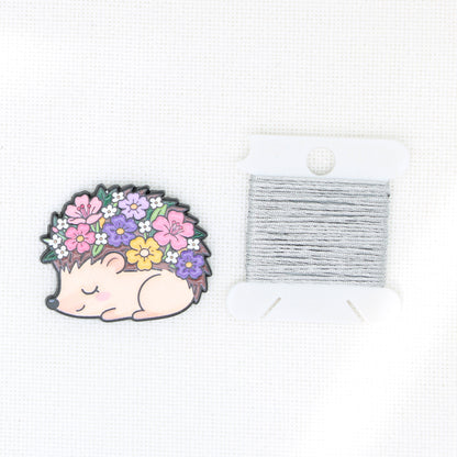 Hedgehog  Enamel Magnetic Needle Minder For Cross Stitch