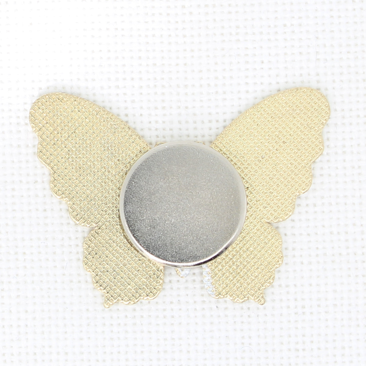 Yellow Butterfly Enamel Magnetic Needle Minder For Cross Stitch