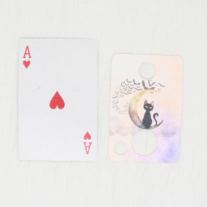 Cat On Moon Floss Cards- Pack Of 20 Cards