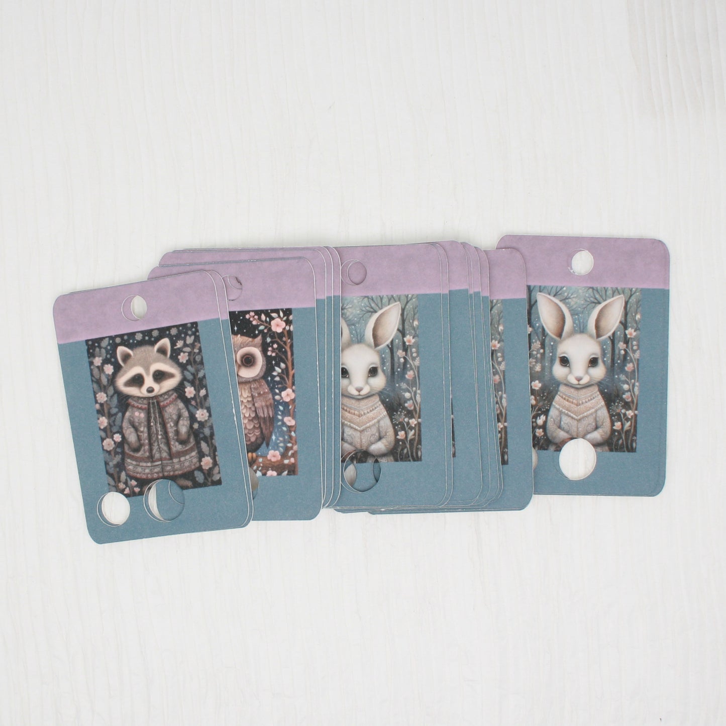 Winter Animals Floss Cards - Pack Of 20 Cards