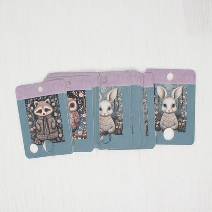 Winter Animals Floss Cards - Pack Of 20 Cards