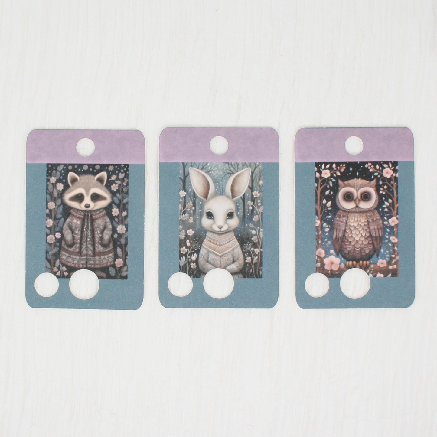 Winter Animals Floss Cards - Pack Of 20 Cards