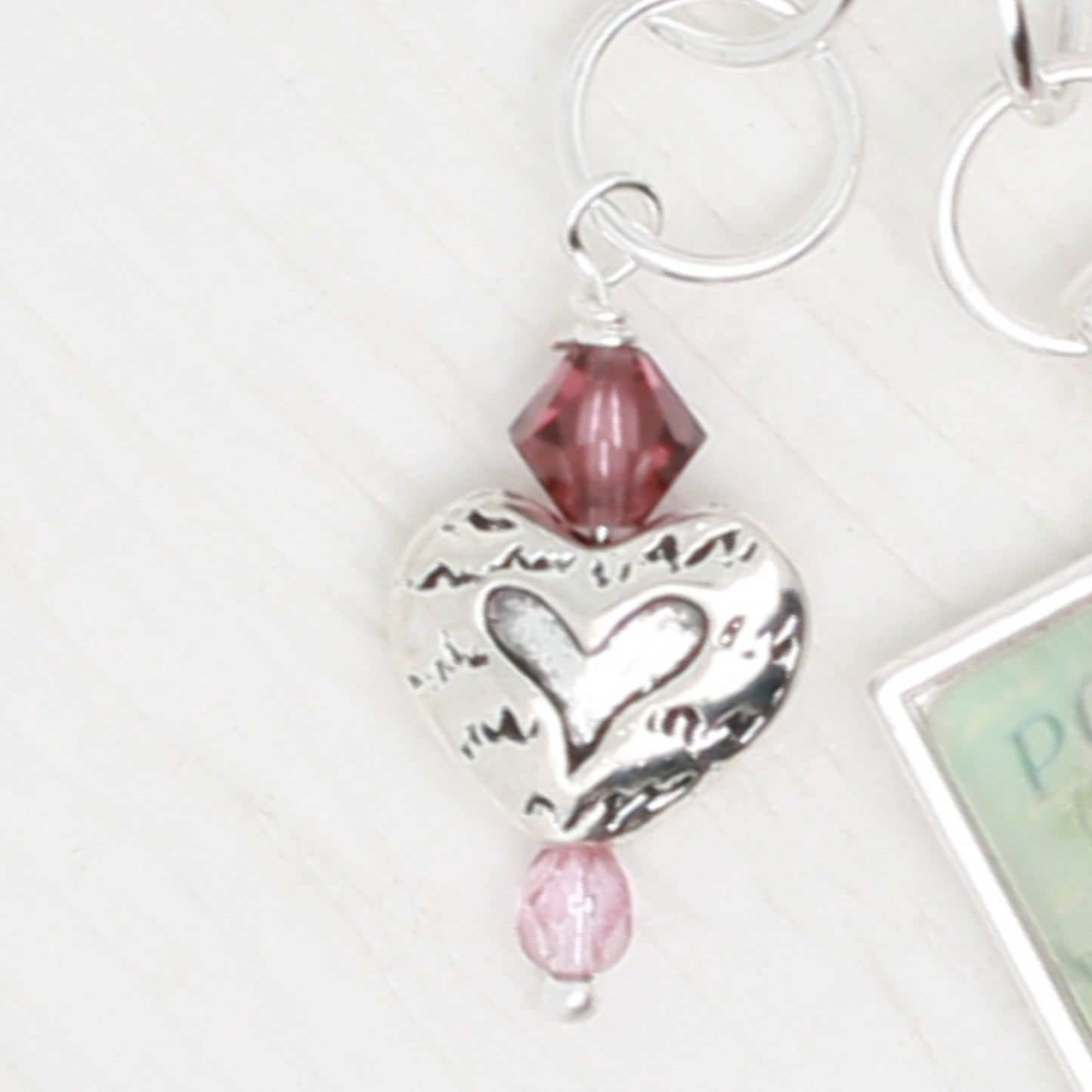 Postage Heart Floss Ring