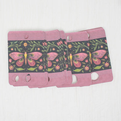 Red Moth Floss Cards- Pack Of 20 Cards