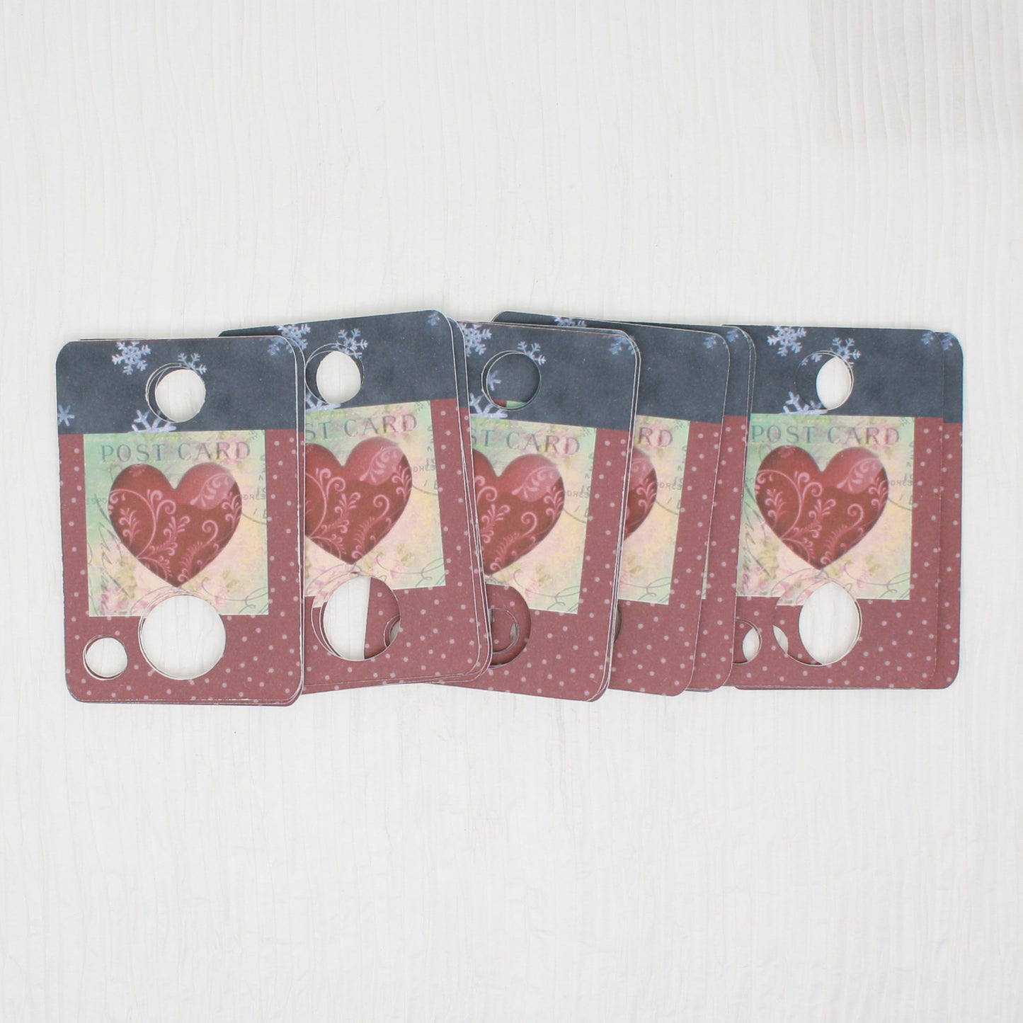 Valentine Heart Floss - Pack Of 20 Cards