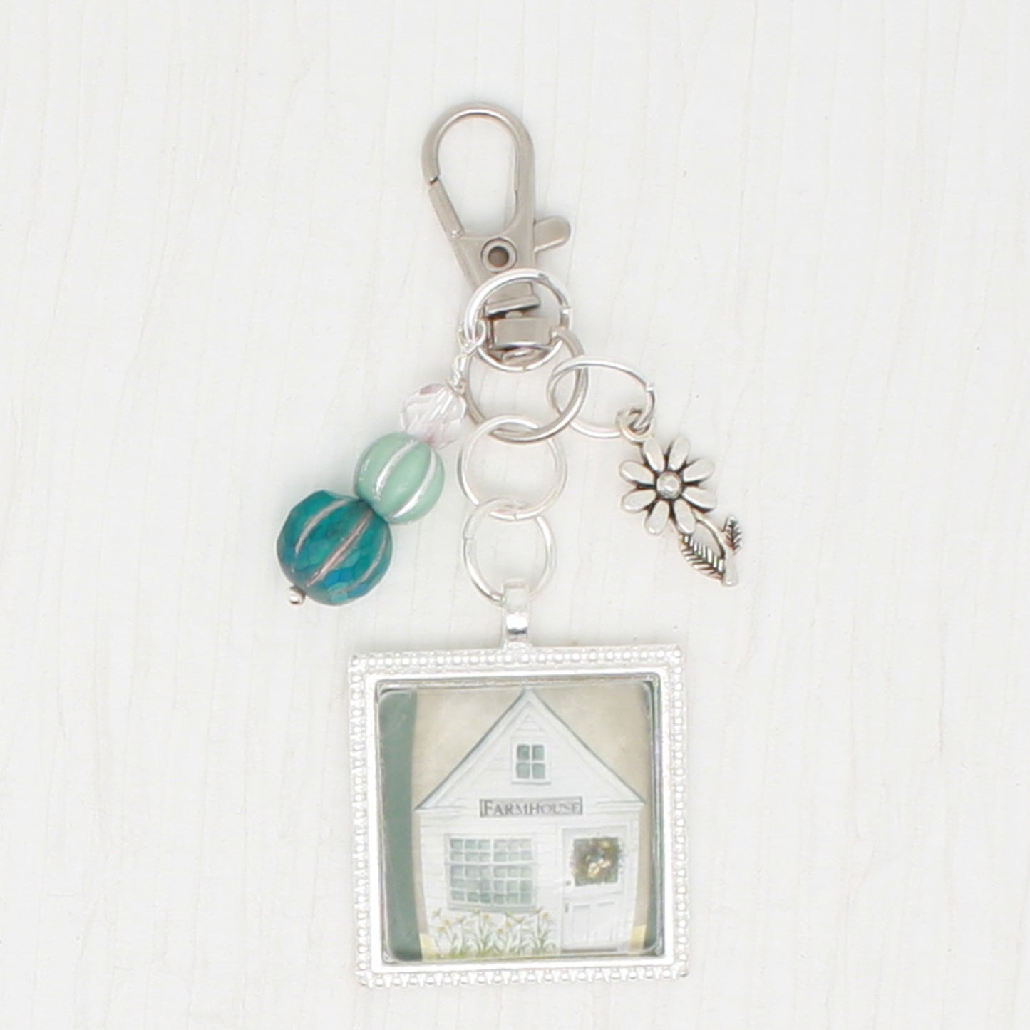 Farmhouse Zipper Pull/ Mini-Fob