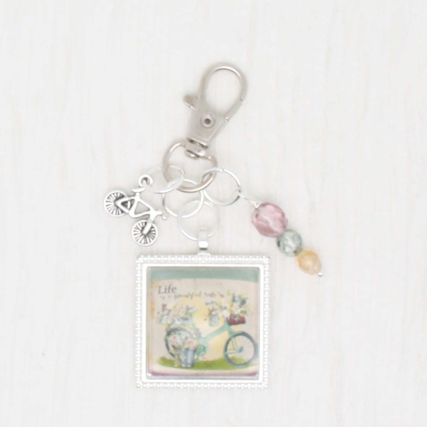 Life Is A Beautiful Ride Zipper Pull/ Mini-Fob