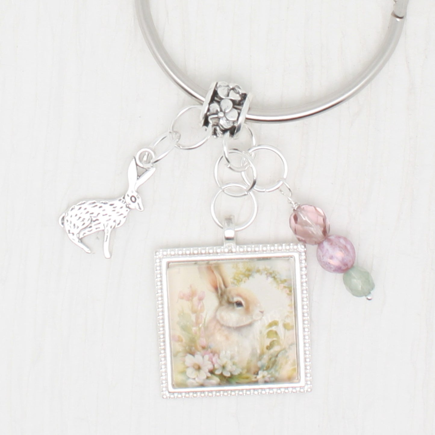 Welcome Bunny  Floss Ring