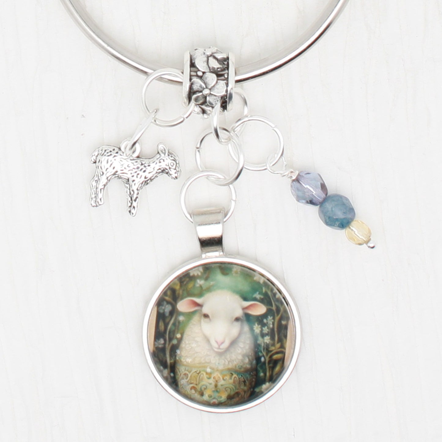 Golden Egg Animals Sheep Floss Ring