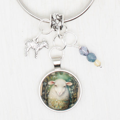 Golden Egg Animals Sheep Floss Ring