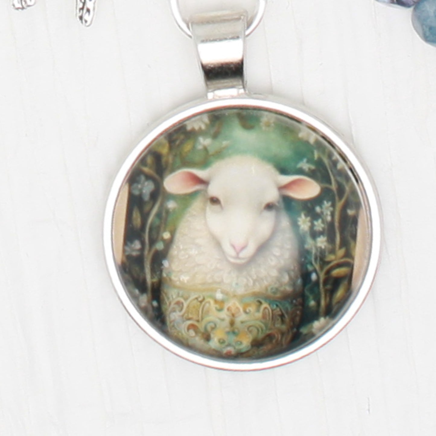Golden Egg Animals Sheep Floss Ring