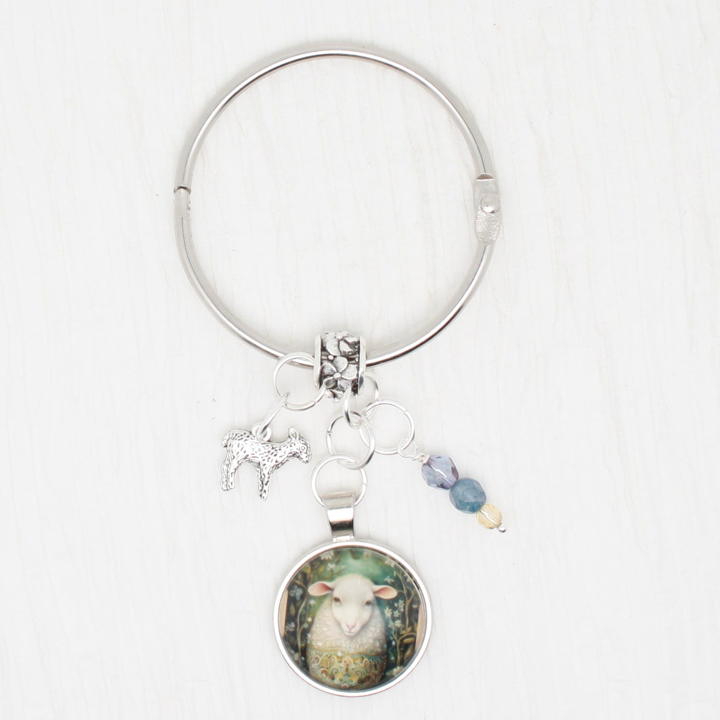 Golden Egg Animals Sheep Floss Ring