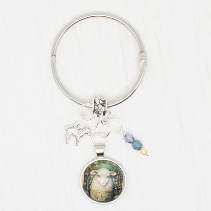 Golden Egg Animals Sheep Floss Ring