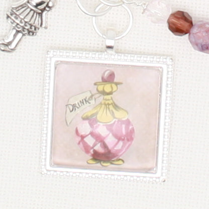 Wonderland Drink Me Zipper Pull/ Mini- Fob