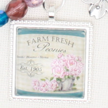 Peonies Zipper Pull/ Mini-Fob