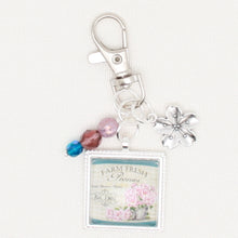 Peonies Zipper Pull/ Mini-Fob