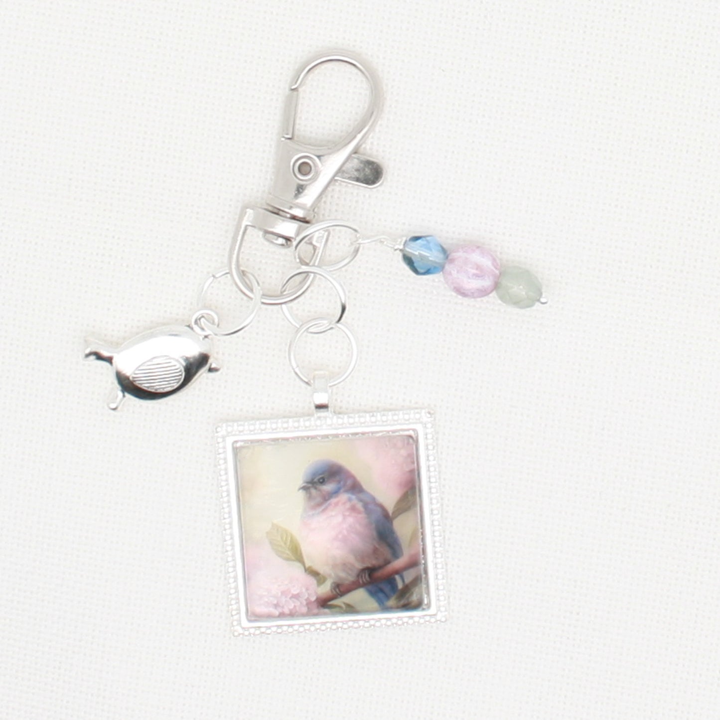 Spring Bird Zipper Pull/ Mini- Fob