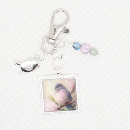 Spring Bird Zipper Pull/ Mini- Fob