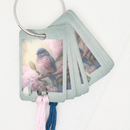 Spring Bird Floss Cards- Pack Of 20 Cards