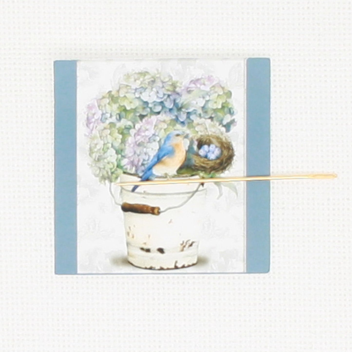 Bird And Hydrangea  Needle Minder