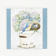 Bird And Hydrangea  Needle Minder