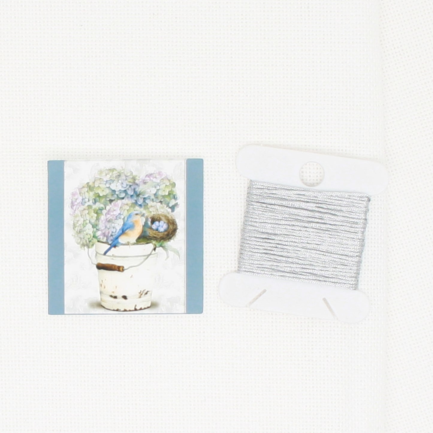 Bird And Hydrangea  Needle Minder