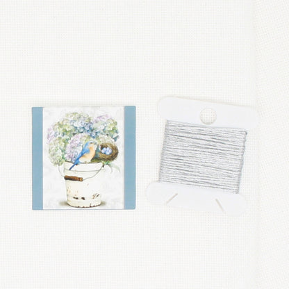 Bird And Hydrangea  Needle Minder