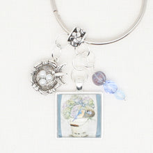 Bird And Hydrangea Floss Ring