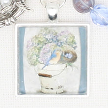 Bird And Hydrangea Floss Ring