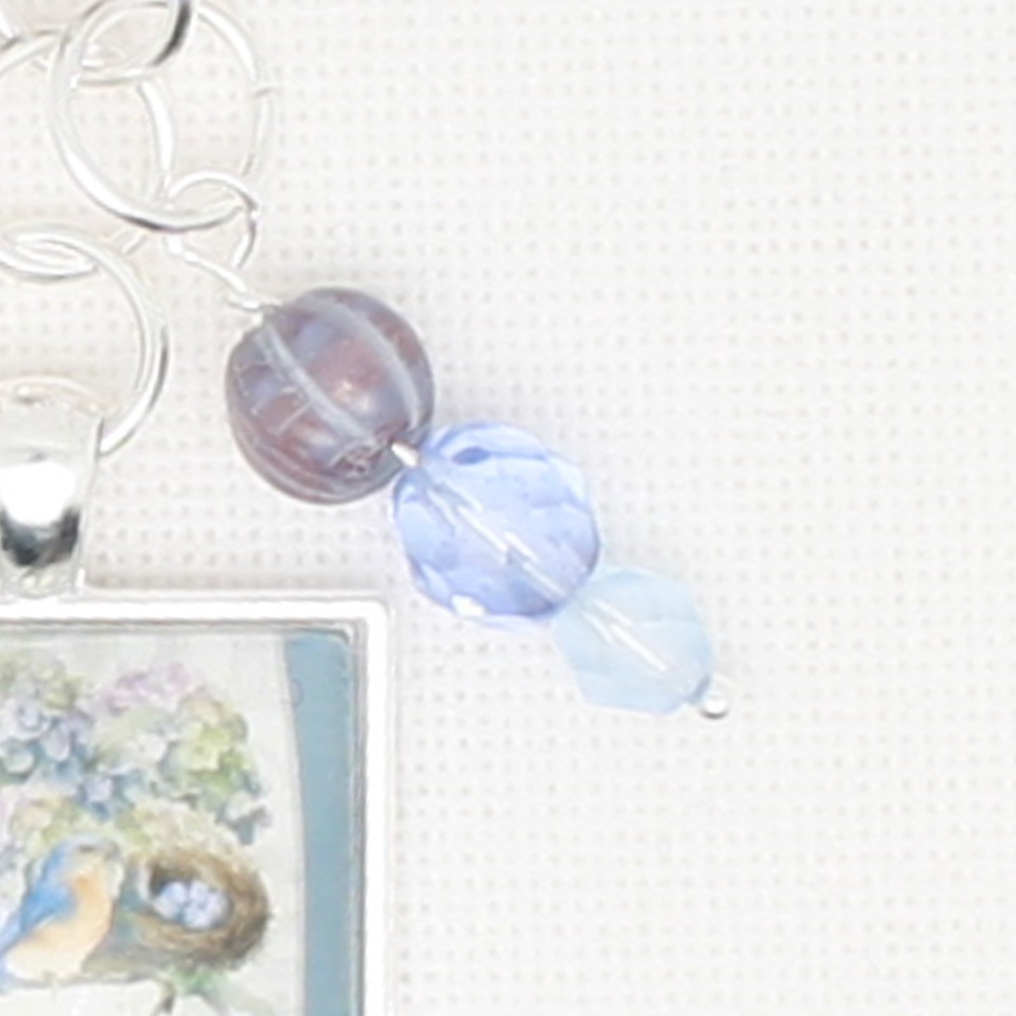 Bird And Hydrangea Floss Ring
