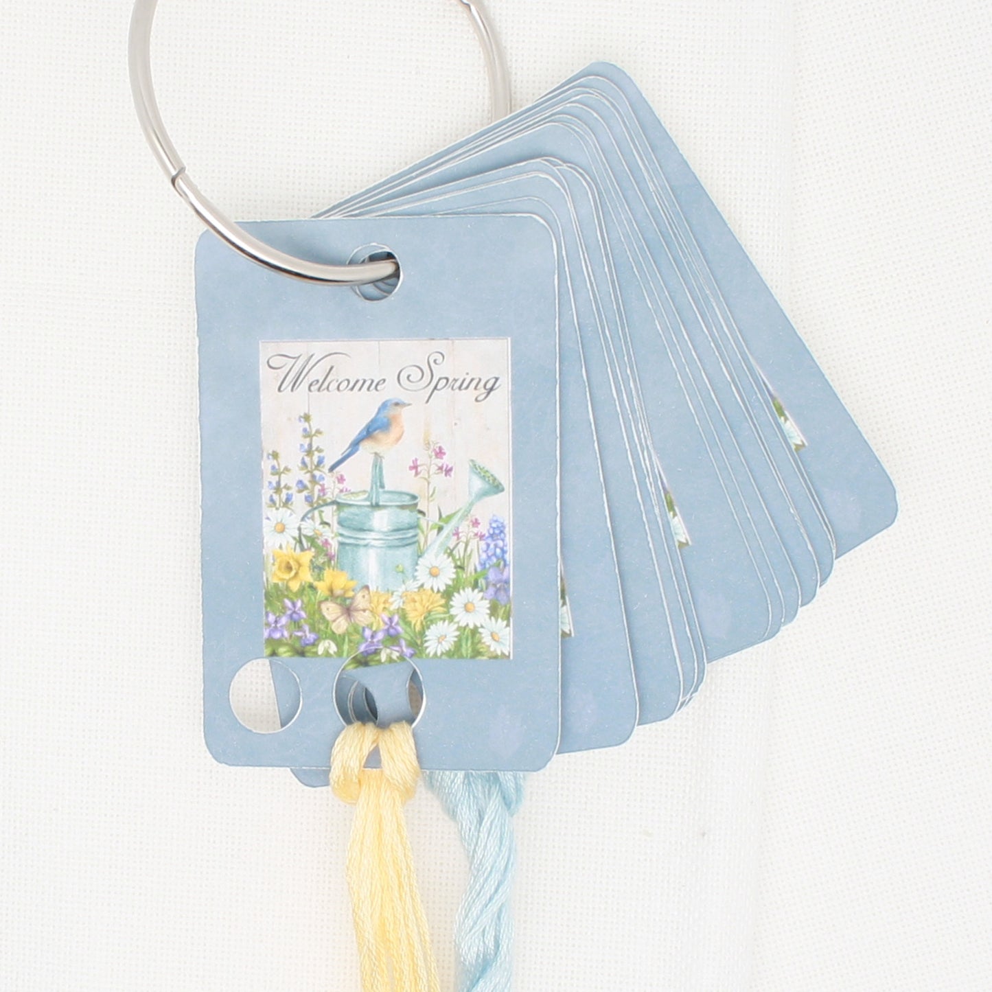 Welcome Spring Floss Cards - Pack Of 20 Cards
