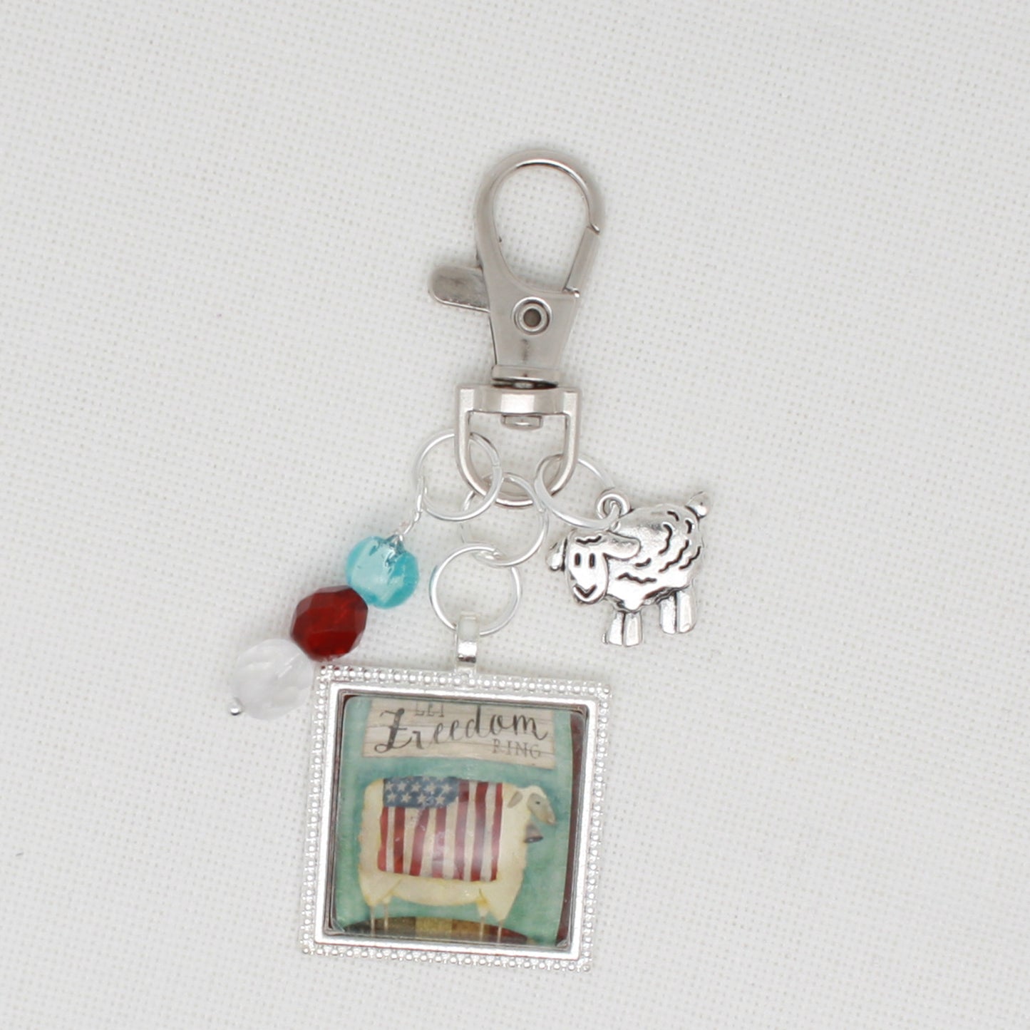 Let Freedom Ring Zipper Pull/ Mini- Fob