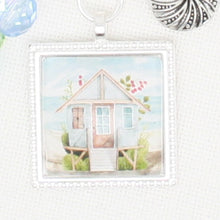 Beach Hut Zipper Pull/ Mini- Fob