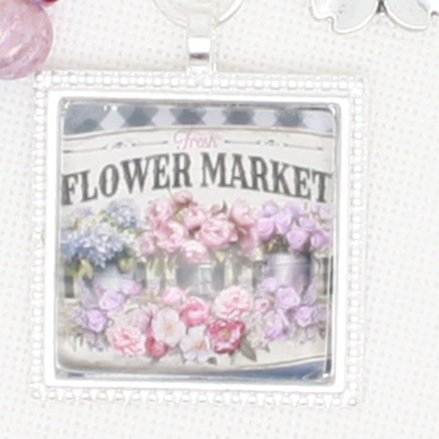 Flower Market Zipper Pull/ Mini- Fob