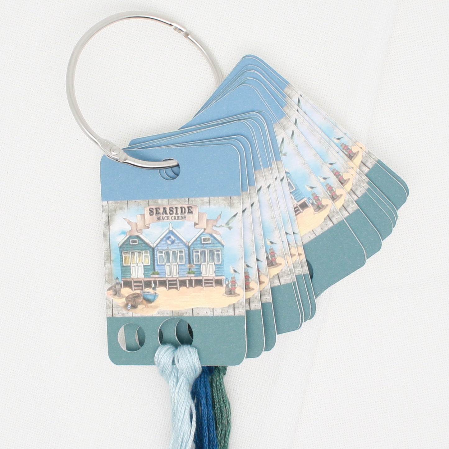 Seaside Cabins Floss Cards- Pack Of 20 Cards