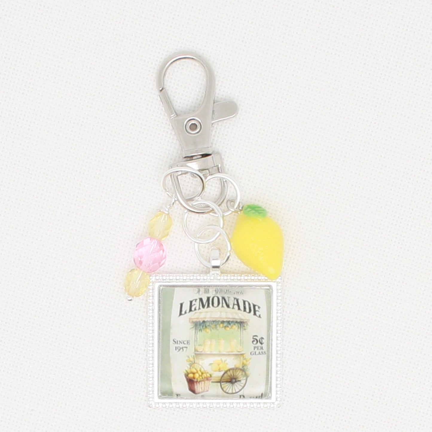 Lemonade Zipper Pull/ Mini-Fob