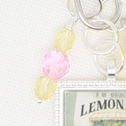 Lemonade Zipper Pull/ Mini-Fob