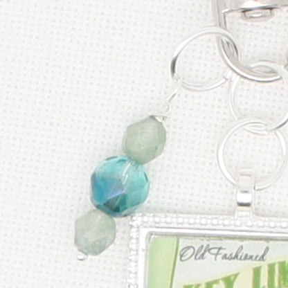 Key Lime Pie Zipper Pull/ Mini-Fob