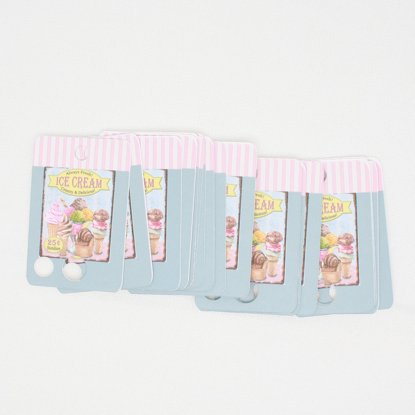 Ice Cream Floss Cards- Pack Of 20 Cards