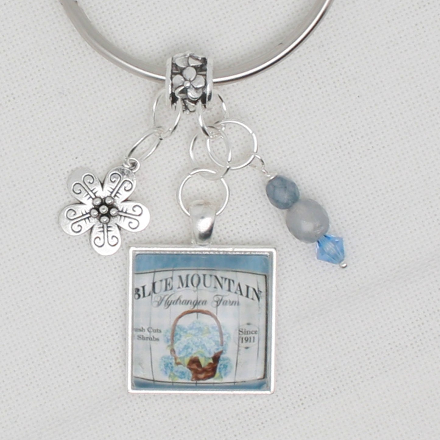 Blue Mountain Hydrangea Floss Ring