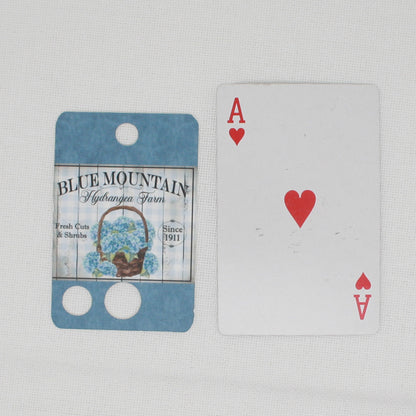 Blue Mountain Hydrangea Floss Cards.- Pack Of 20 Cards