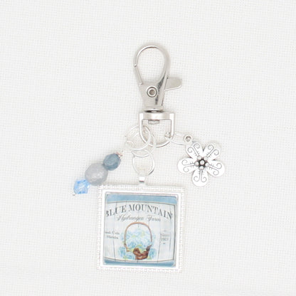 Blue Mountain Hydrangea Zipper Pull/Mini-Fob