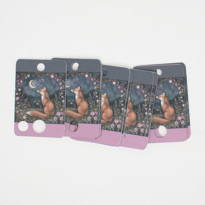 Night Animals Fox  Floss Cards.- Pack Of 20 Cards