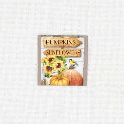 Pumpkin and Sunflower Needle Minder