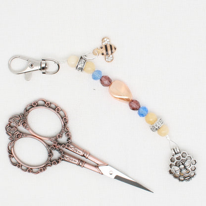 Honey Bee Scissor Fob