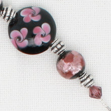 Mauve Flowers Scissor Fob