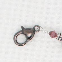 Mauve Flowers Scissor Fob