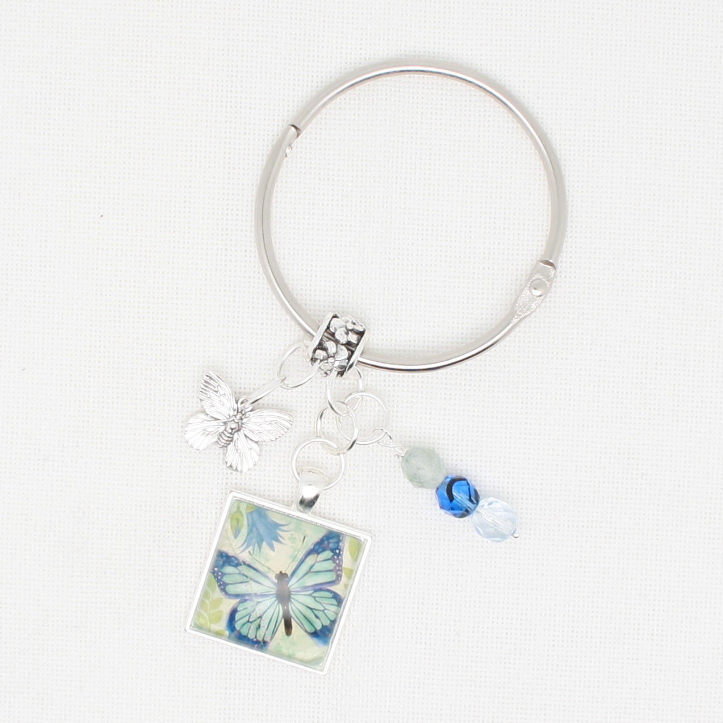 Blue Butterfly Floss Ring