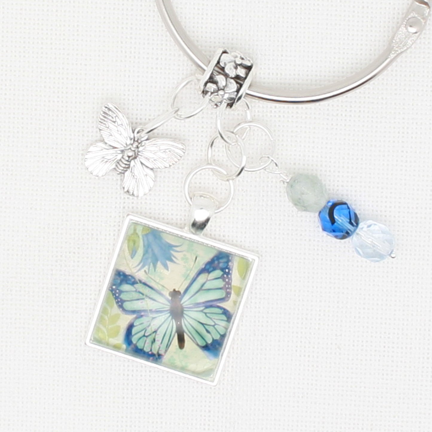 Blue Butterfly Floss Ring